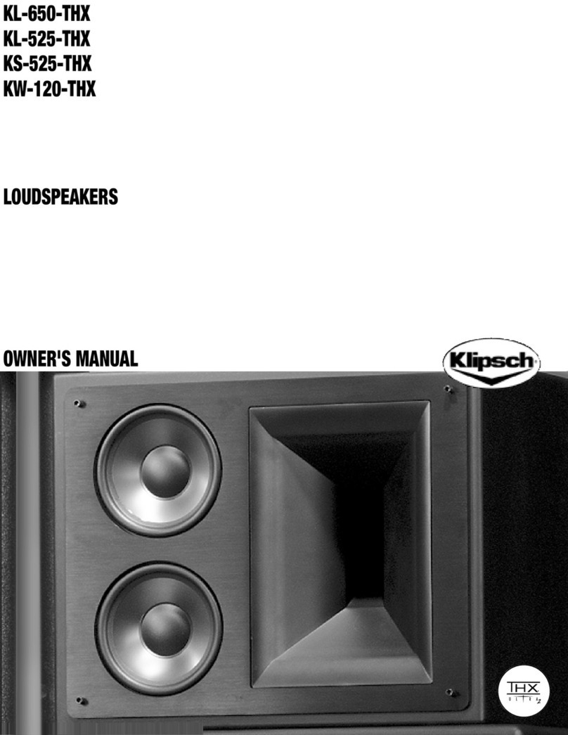 Klipsch KL-650-THX User manual
