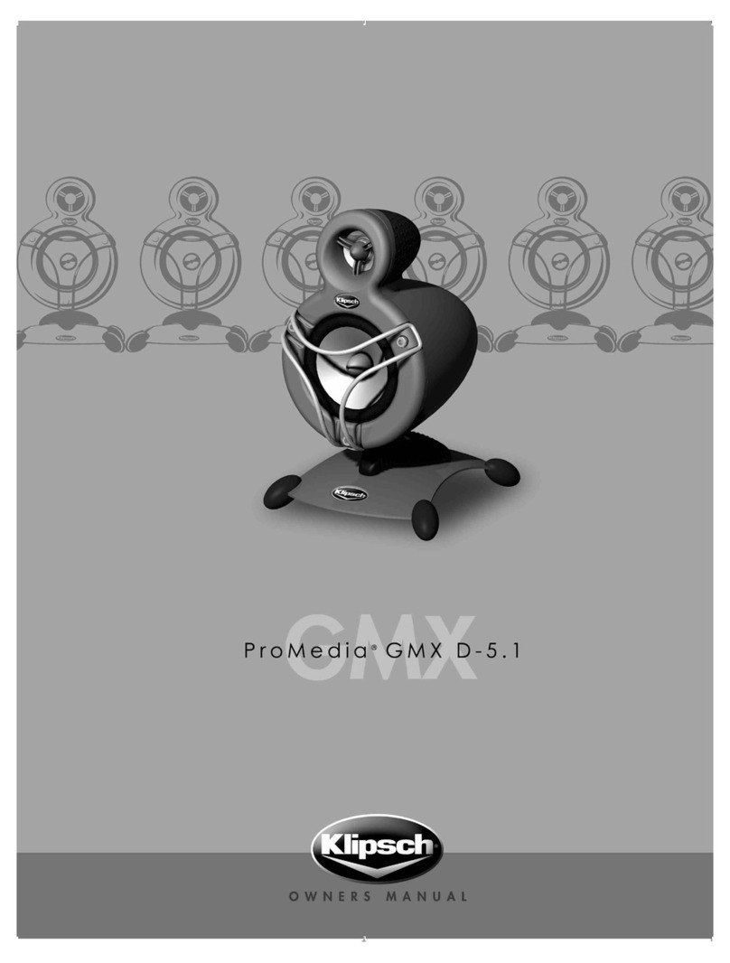 Klipsch ProMedia GMX D-5.1 User manual