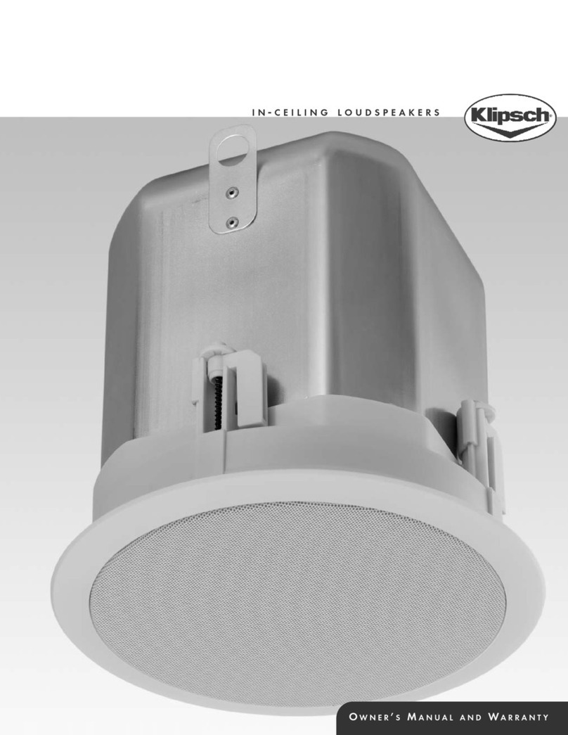 Klipsch IC-5T IC-6T User manual