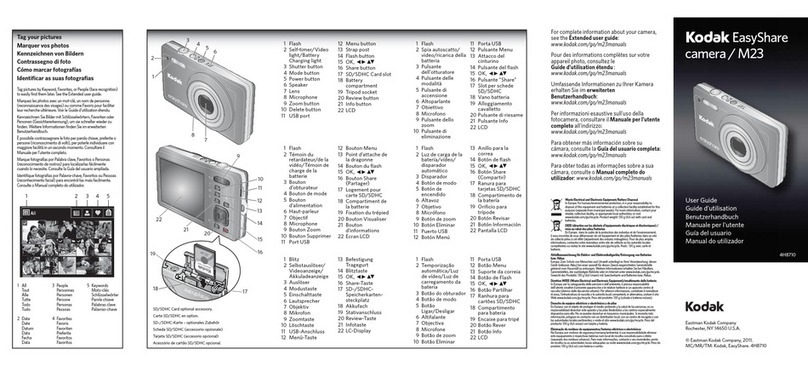Kodak EASYSHARE M23 User manual Kodak EASYSHARE M23 User manual