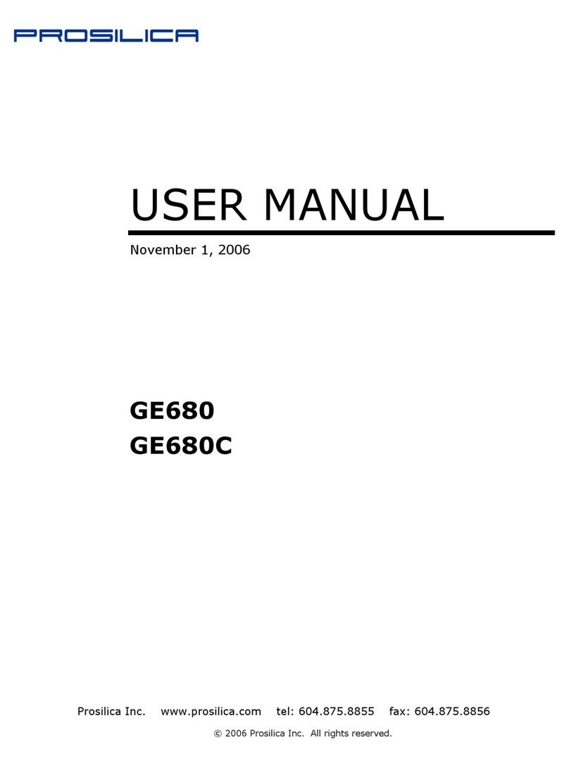 Prosilica GE680 User manual