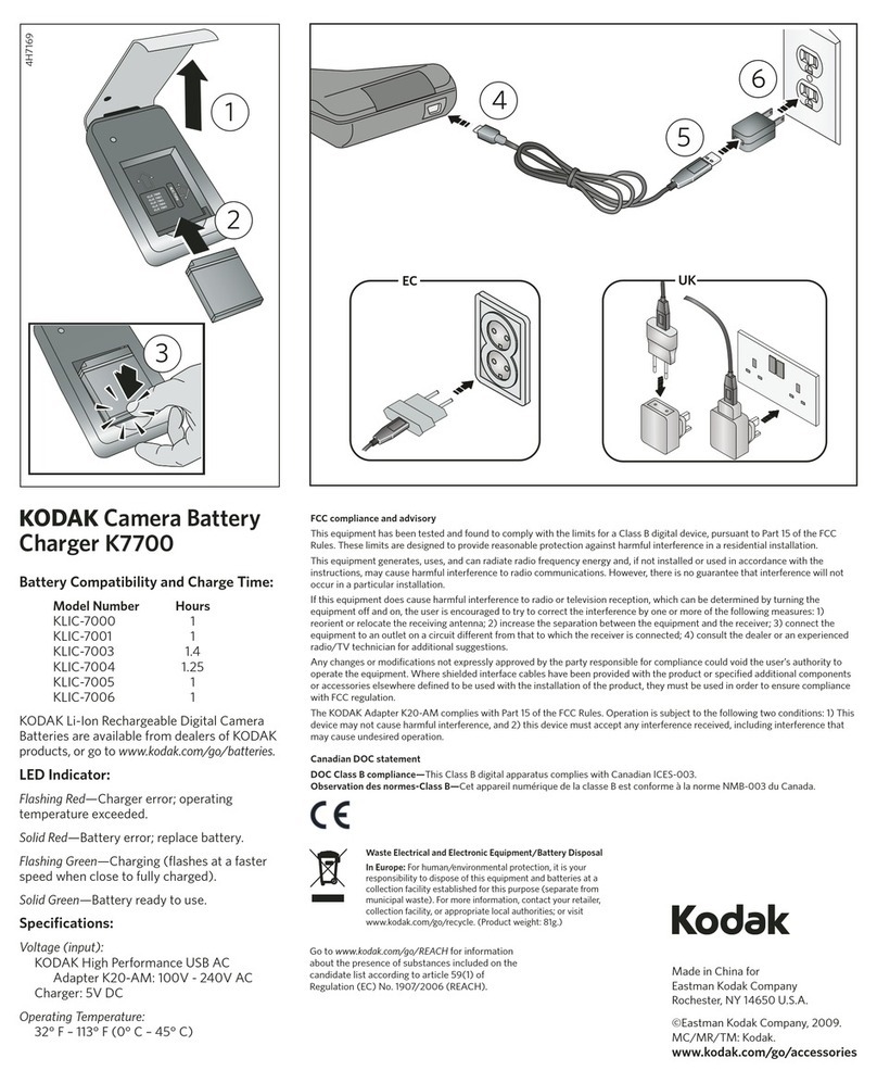 Kodak KLIC-7000 User manual Kodak KLIC-7000 User manual