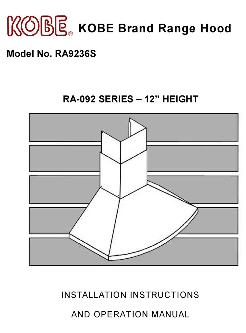 KOBE RA-092 SERIES User manual