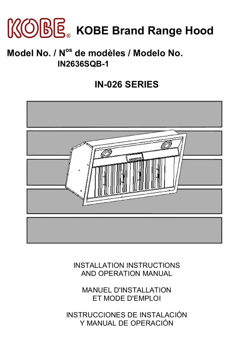 KOBE IN2636SQB-1 Troubleshooting guide KOBE IN2636SQB-1 Troubleshooting guide