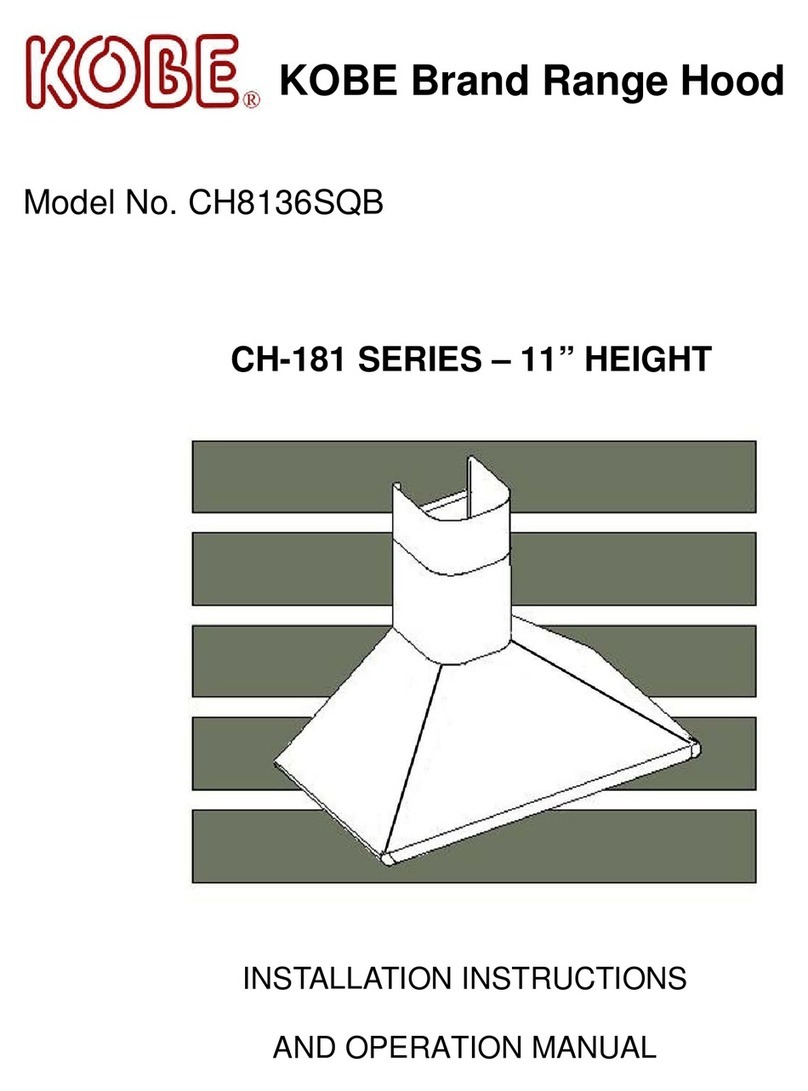KOBE CH8136SQB Troubleshooting guide