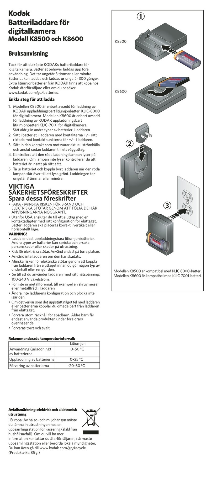 Kodak K8500 user manual