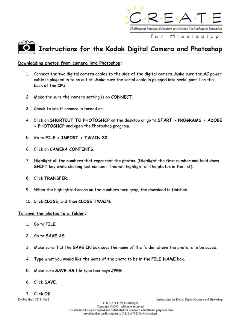 Kodak Camcorder User manual Kodak Camcorder User manual