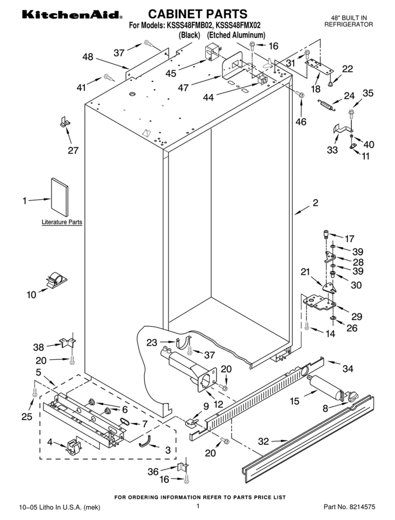 KitchenAid KSSS48FMB02 User manual KitchenAid KSSS48FMB02 User manual
