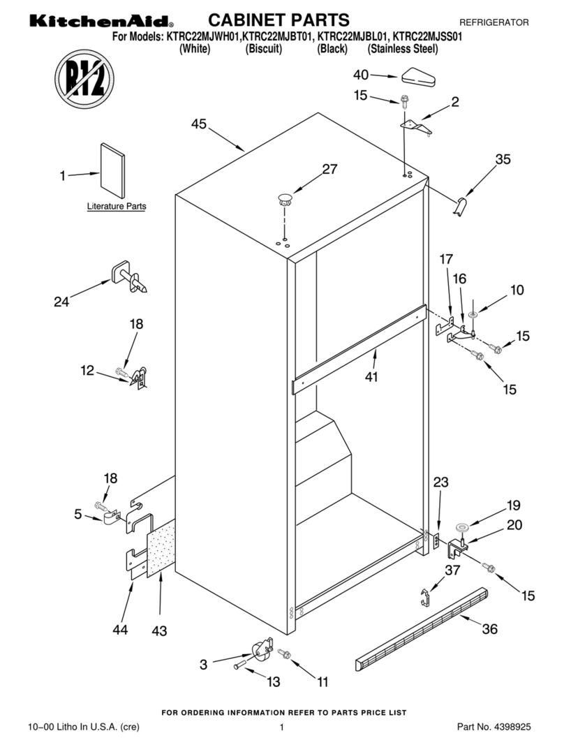 KitchenAid KTRC22MJBL01 User manual
