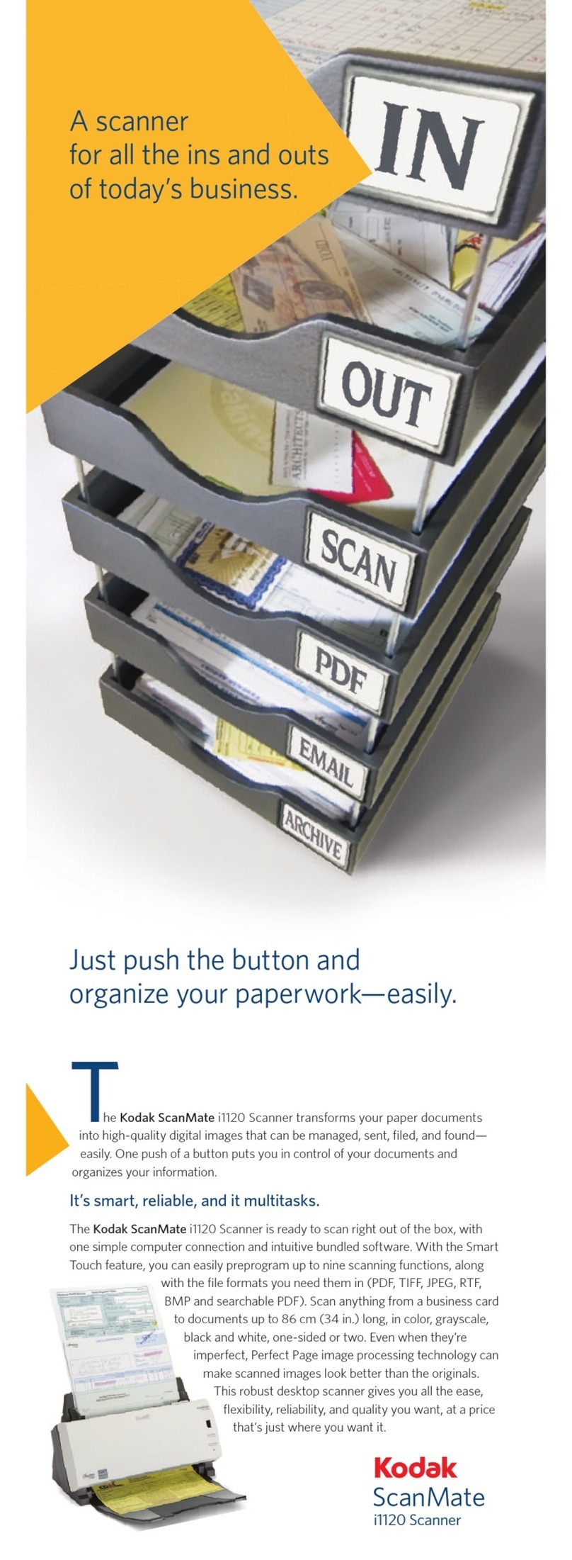Kodak Scanmate i1120 User manual