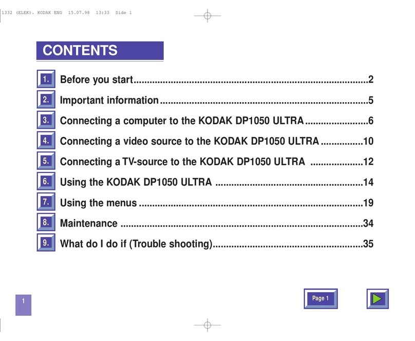 Kodak DP1050 ULTRA User manual