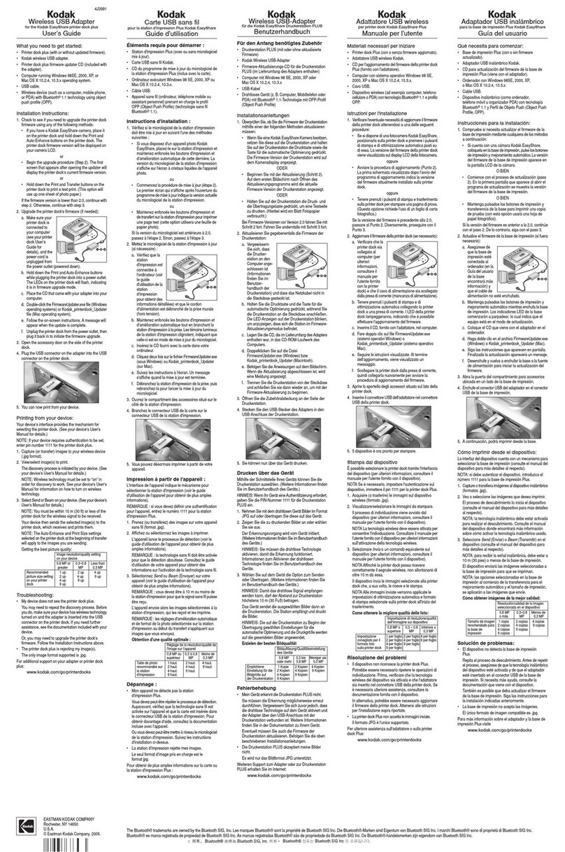 Kodak Network Card user manual Kodak Network Card user manual