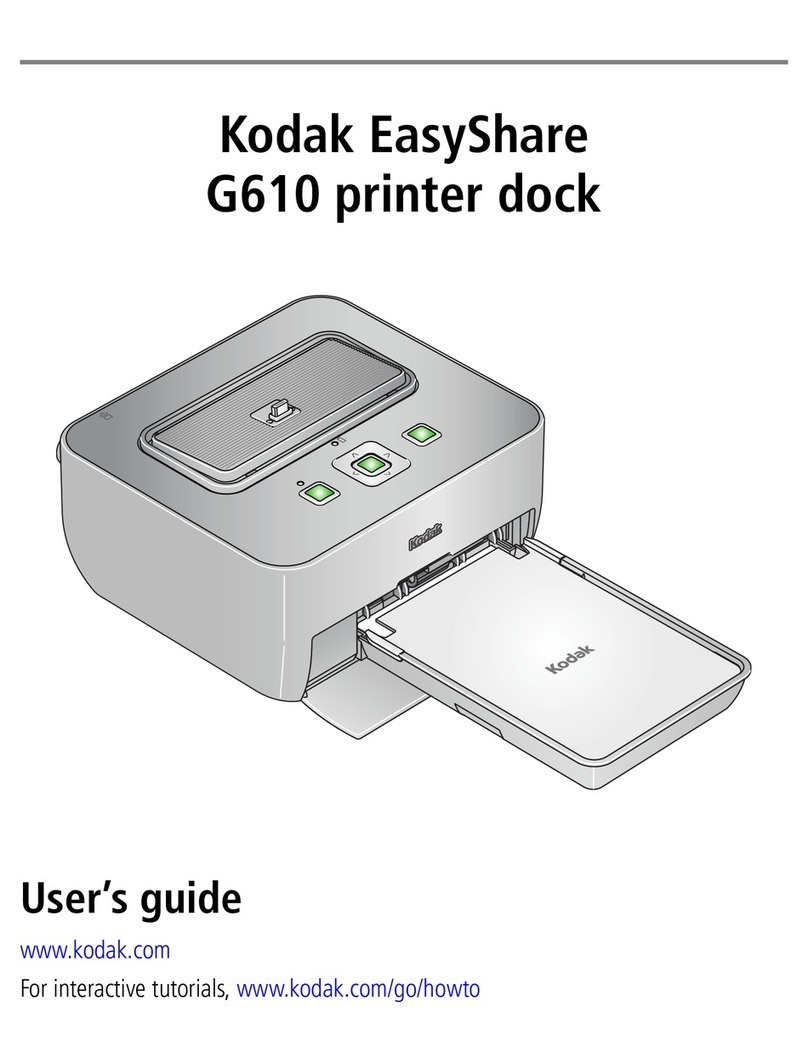 Kodak G610 - EasyShare Printer Dock Photo User manual