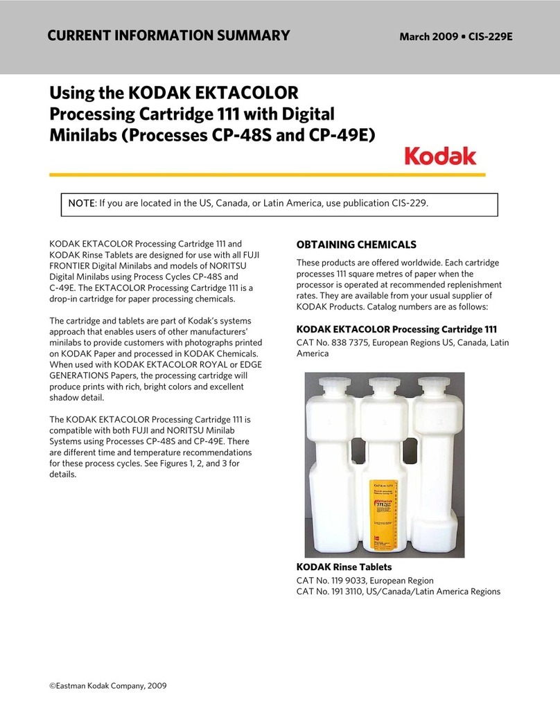 Kodak CP-48S CURRENT INFORMATION SUMMARY Kodak CP-48S CURRENT INFORMATION SUMMARY