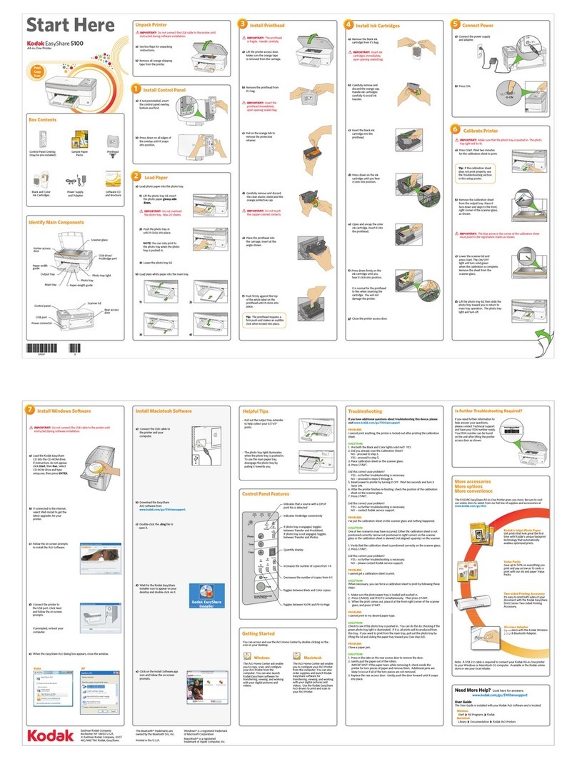 Kodak 5100 - EASYSHARE All-in-One - Multifunction User manual