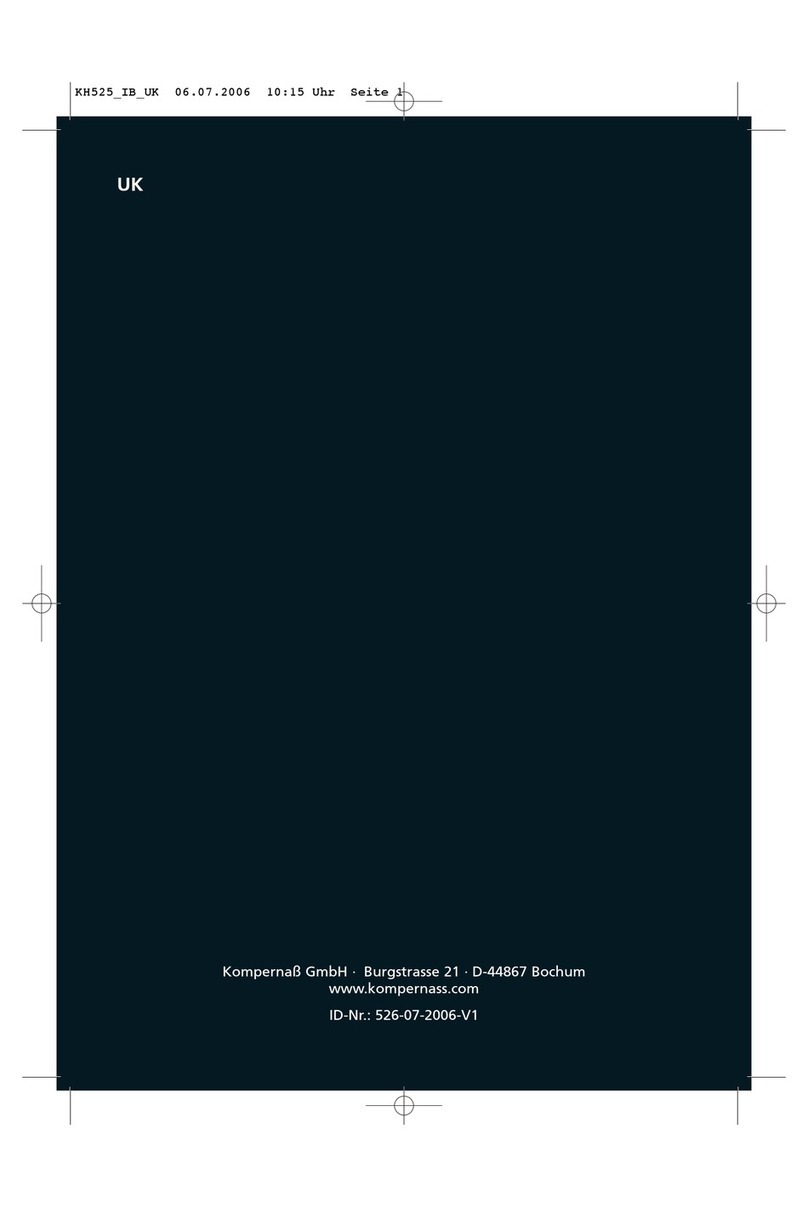 Bifinett KH 525 Instruction booklet