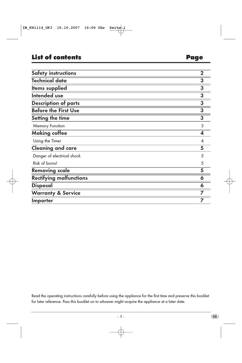 Kompernass KH 1114 User manual