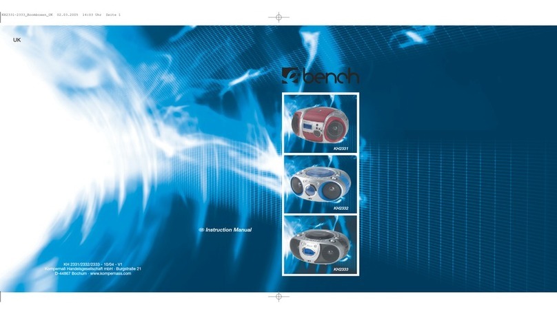 E-Bench KH 2331 User manual