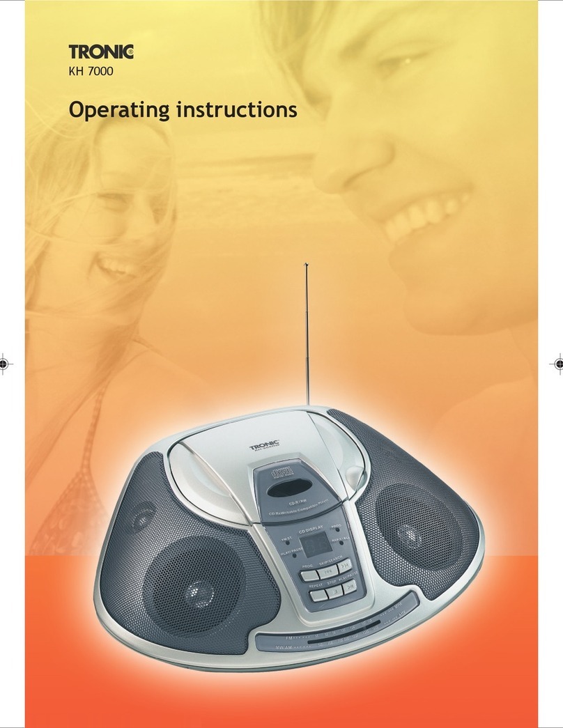 Tronic KH 7000 operating instructions