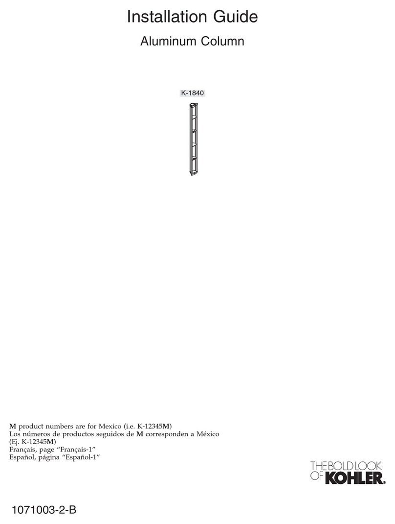 Kohler 1071003-2-B User manual