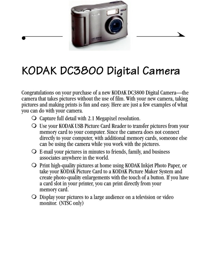Kodak DC3800 User manual