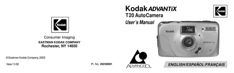Kodak T20 - Advantix Auto Camera User manual Kodak T20 - Advantix Auto Camera User manual