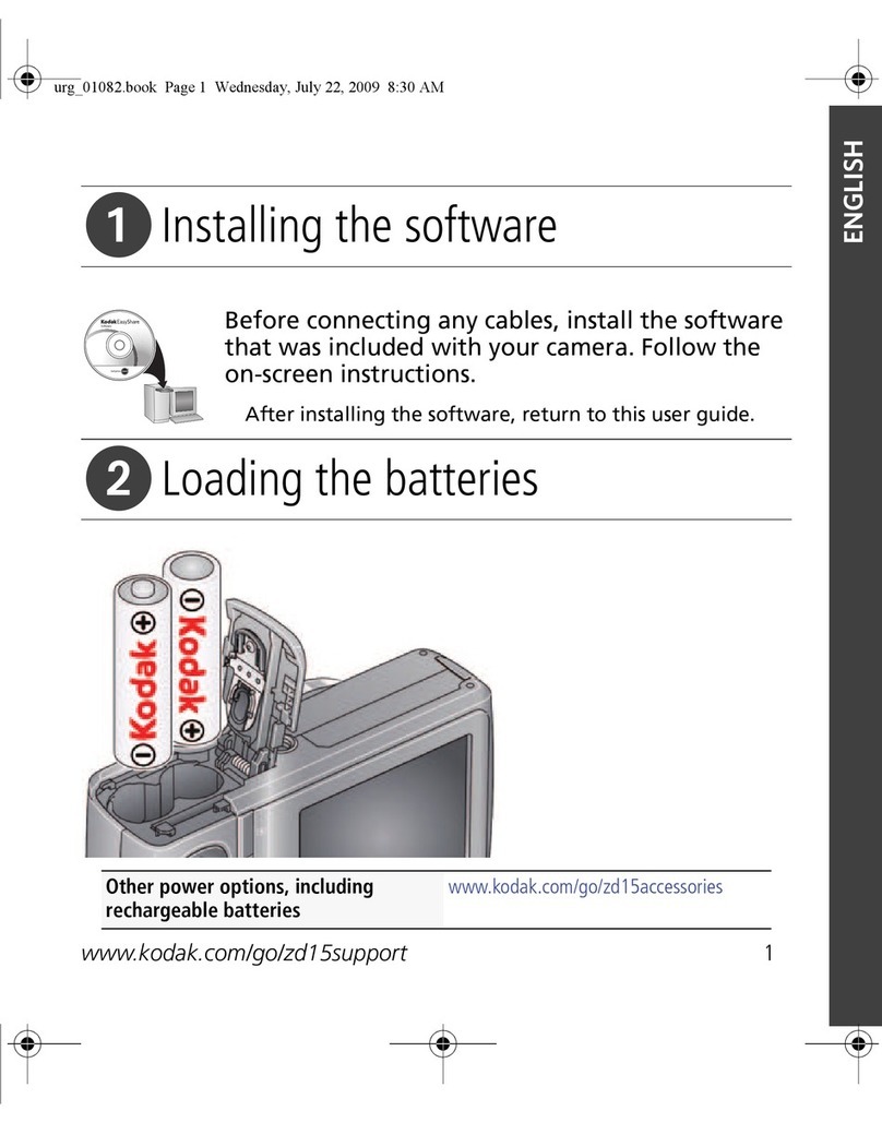 Kodak ZD15 - Easyshare Zoom Digital Camera User manual Kodak ZD15 - Easyshare Zoom Digital Camera User manual