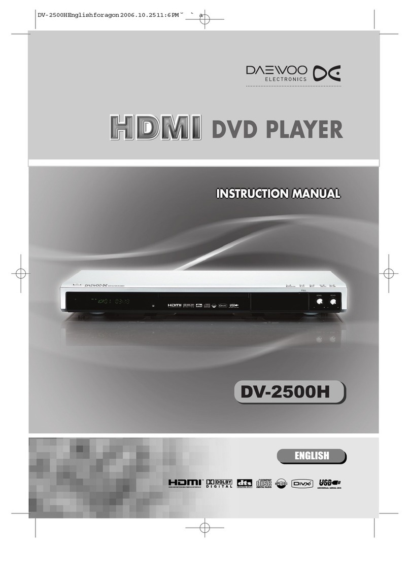 Daewoo DV-2500H User manual Daewoo DV-2500H User manual