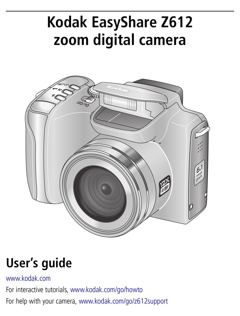 Kodak Z612 - EasyShare 6.1 MP Digital Camera User manual Kodak Z612 - EasyShare 6.1 MP Digital Camera User manual