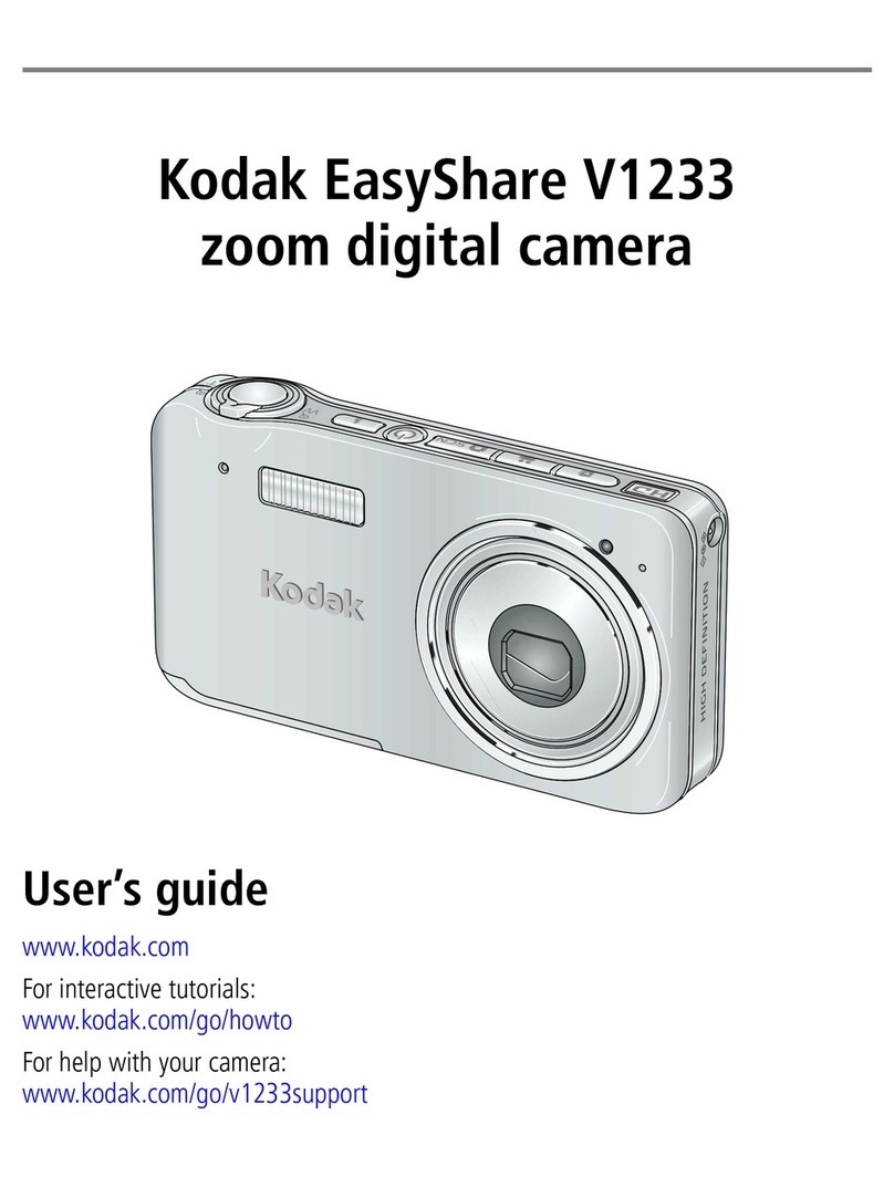 Kodak V1233 - Easyshare 12.1MP Digital Camera User manual