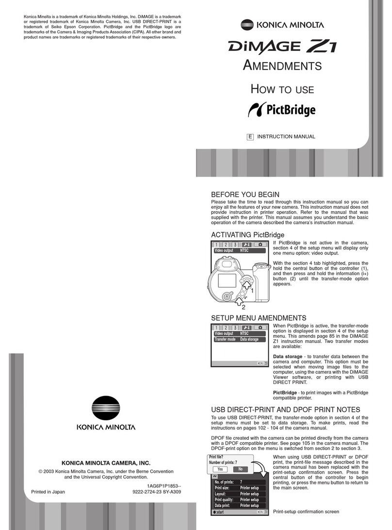 Konica Minolta DiMAGE Z1 User manual