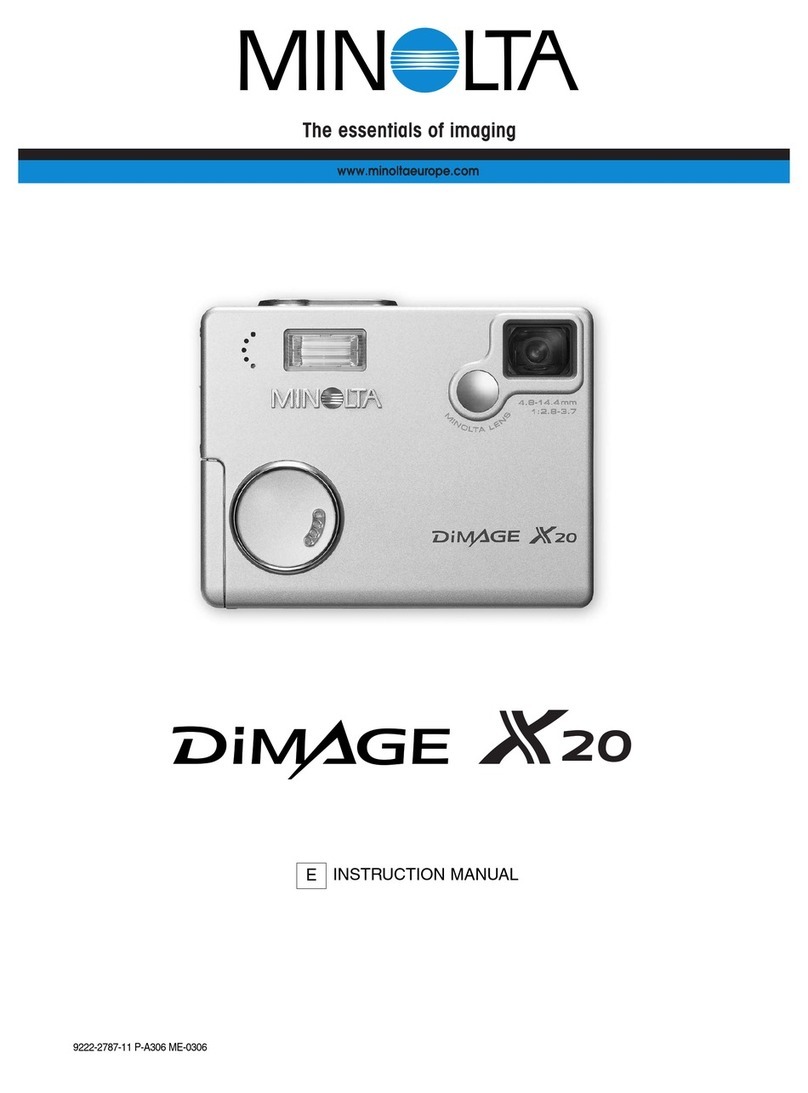 Minolta Dimage X20 User manual Minolta Dimage X20 User manual