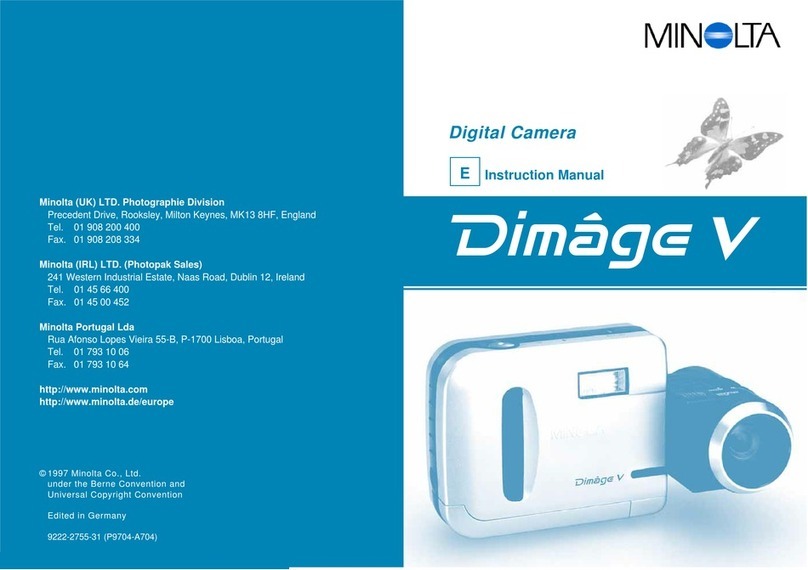 Minolta Dimage V instruction manual