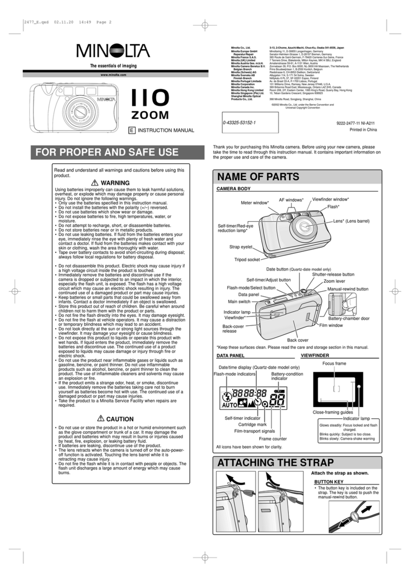 Minolta llo Zoom User manual Minolta llo Zoom User manual