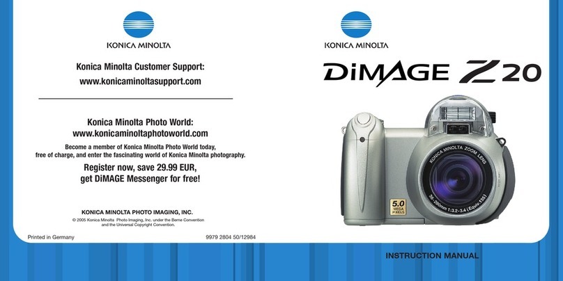Konica Minolta DiMAGE Z20 instruction manual