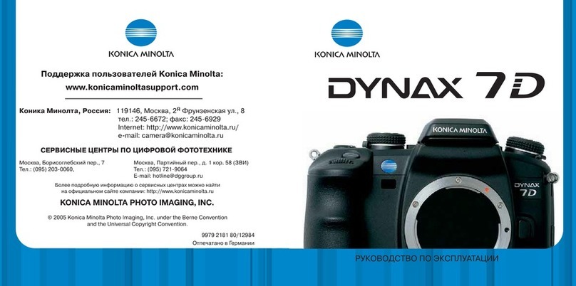 Konica Minolta Digital Camera User manual Konica Minolta Digital Camera User manual