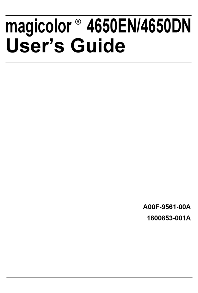 Konica Minolta Magicolor 4650DN User manual