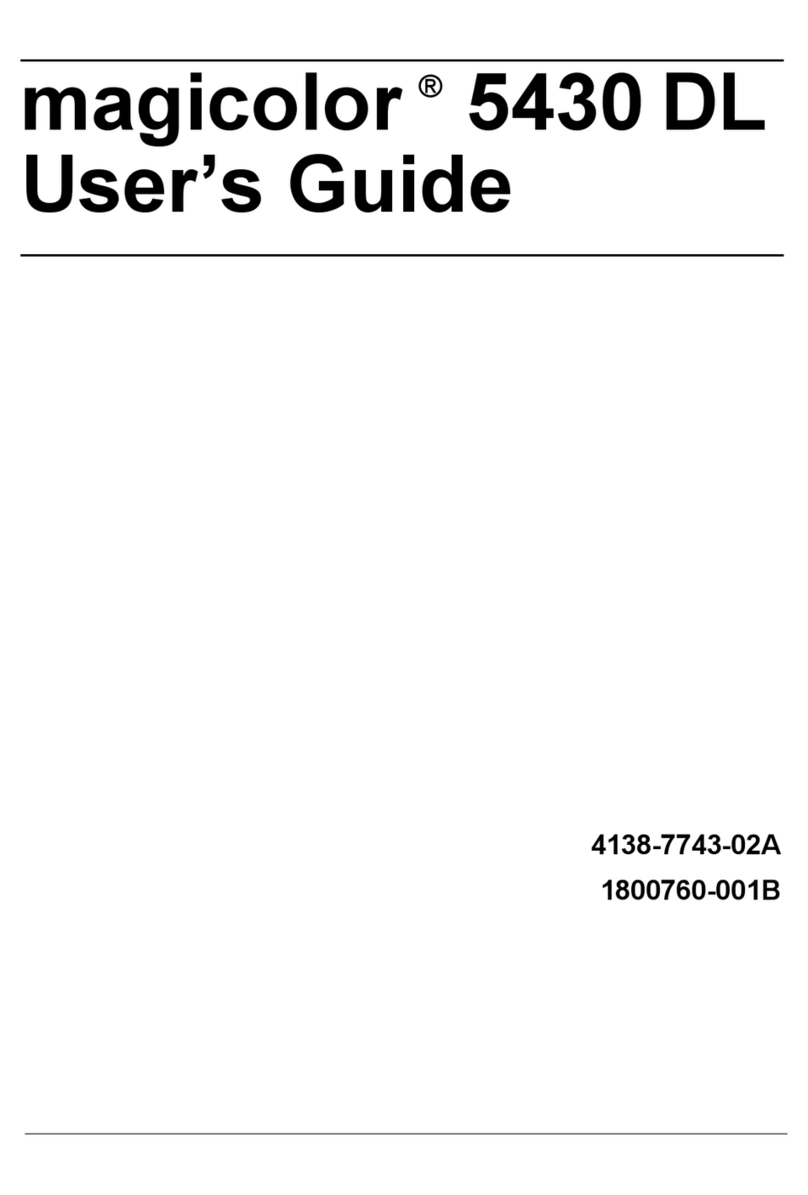 Konica Minolta Magicolor 5430 DL User manual