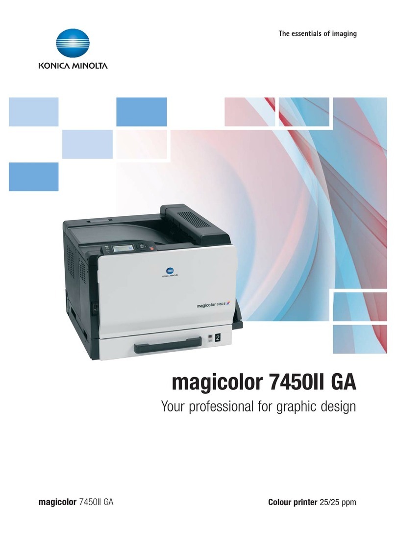 Konica Minolta MAGICOLOR 7450II GA User manual