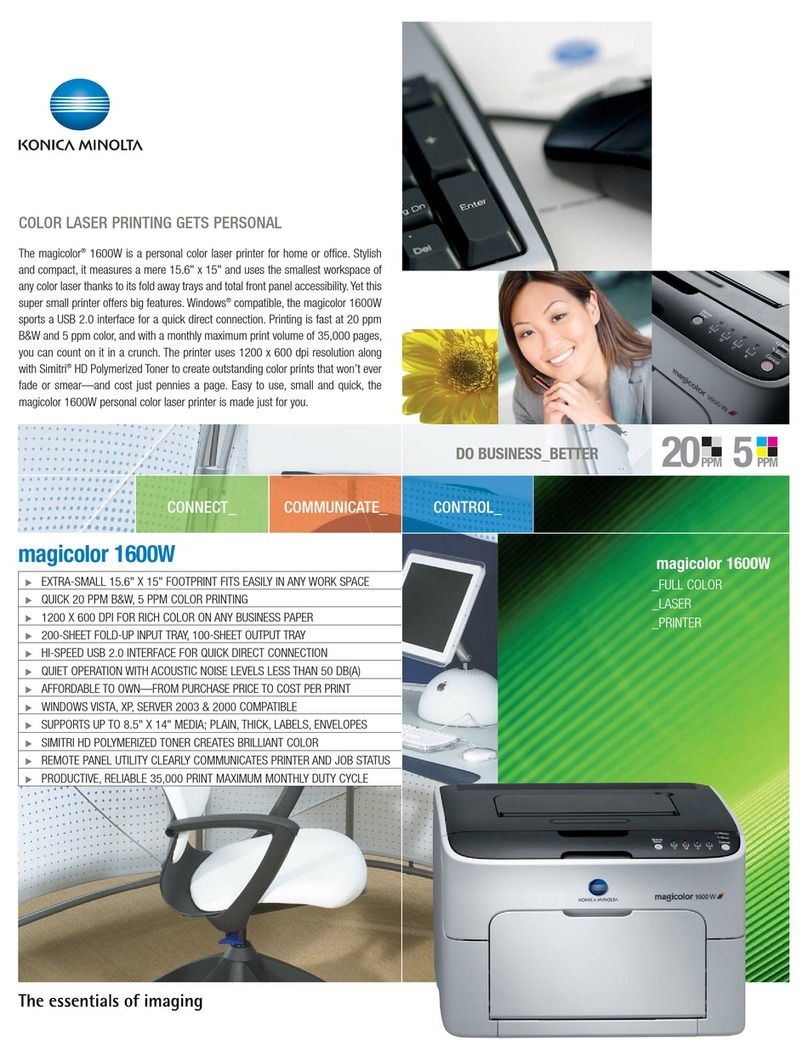 Konica Minolta magicolor 1600W User manual