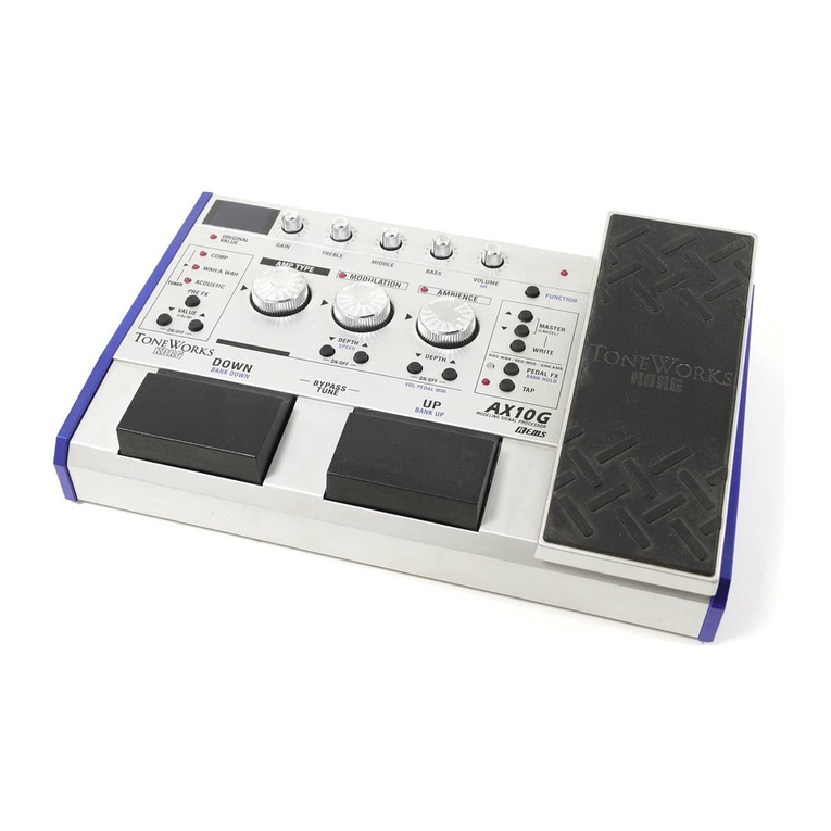 Korg ToneWorks AX10G User manual