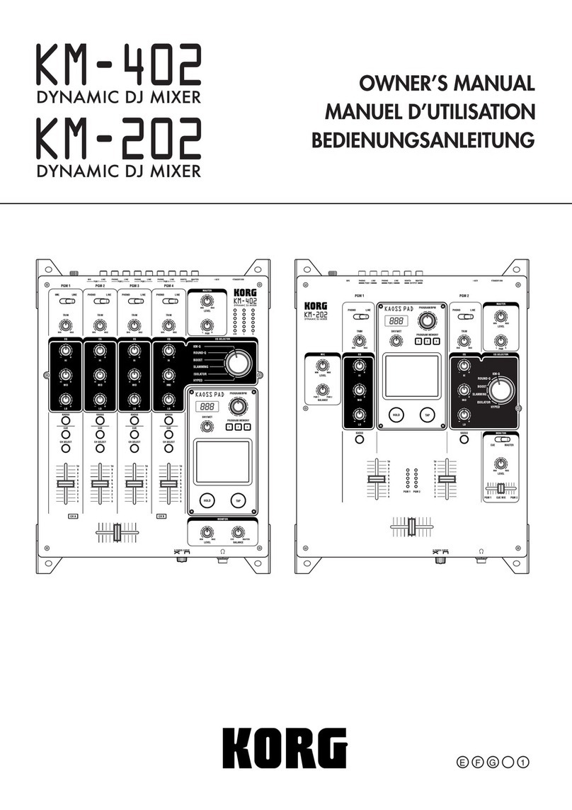 Korg KM-202 owner's manual