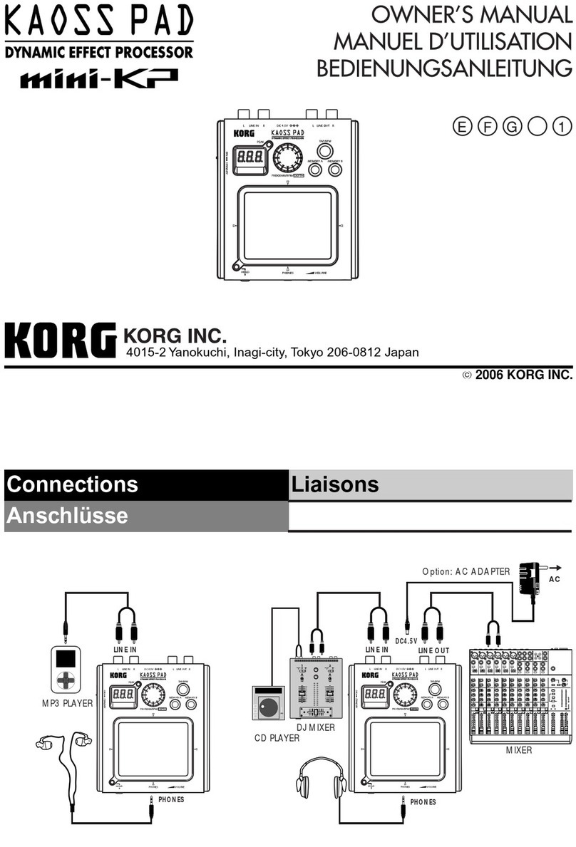 Korg EasyStart mini-KP User manual