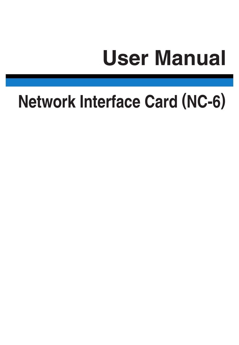 Konica Minolta Network Interface Card NC-6 user manual