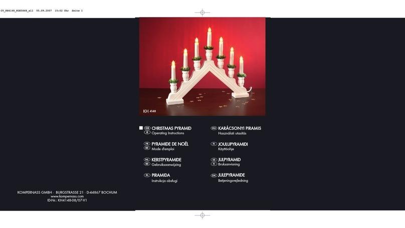 Kompernass Christmas Pyramid KH 4148 operating instructions