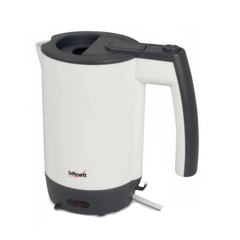 Bifinett TRAVELKETTLE KH 1026 operating instructions