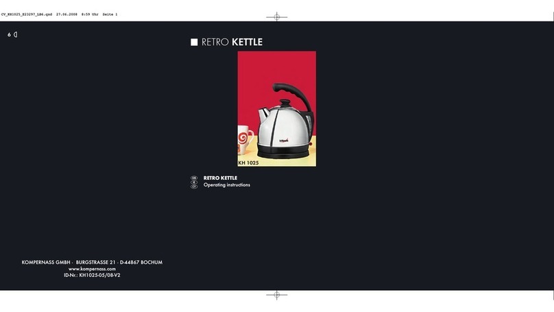 Bifinett RETRO KETTLE KH1025-05/08-V2 operating instructions
