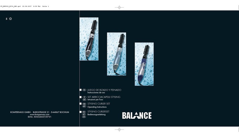 Balance Styling Curler Set KH 5520 operating instructions Balance Styling Curler Set KH 5520 operating instructions