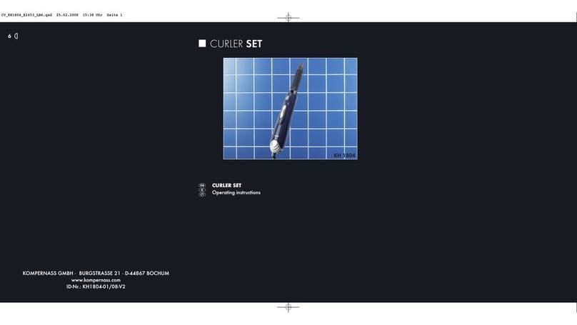 Balance Curler Set KH 1804 operating instructions