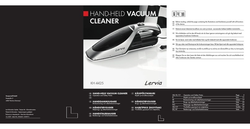 Lervia KH 4425 Operation and safety notes